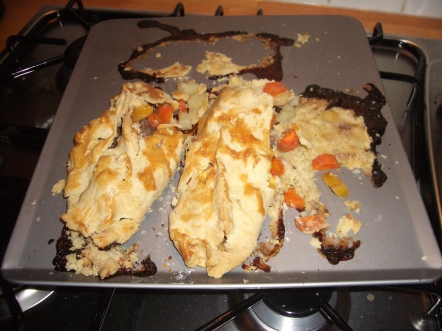 Oh, no! My Cornish pasties have exploded!