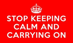 Carry on carrying on - it's the only decent English thing to do...