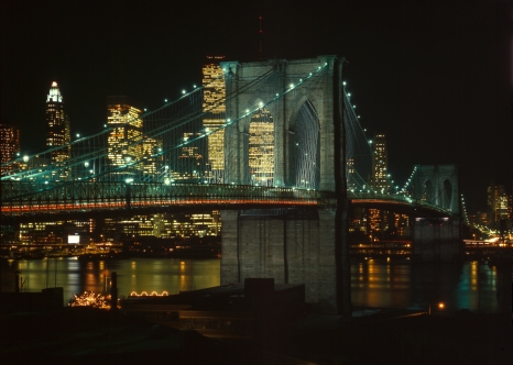 Was it the whisky that made everything look surreal on Brooklyn Bridge?