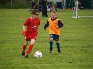 My begoggled son Edward winning the World Cup for England, 2008
